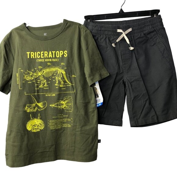 GAP‎ Boy's 2-Piece Short Sleeve T-Shirt & Shorts Outfit Set SZ 10/12 NWT - Picture 10 of 10